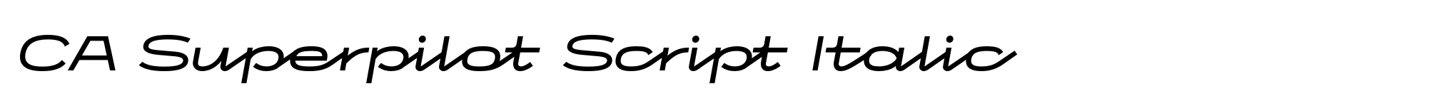 CA Superpilot Script Italic image